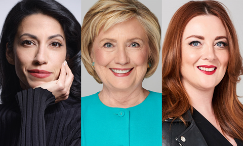 Huma Abedin and Hillary Clinton in Conversation with Samantha Barry