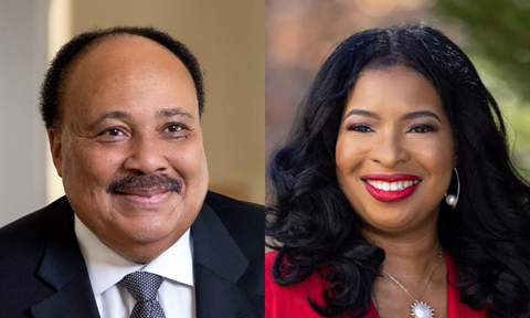 Martin Luther King III and Arndrea Waters King